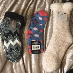 NWT fuzzy sock bundle